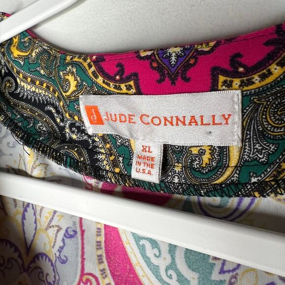Jude Connally Justine Paisley Mini Dress Size XL - Picture 6 of 7